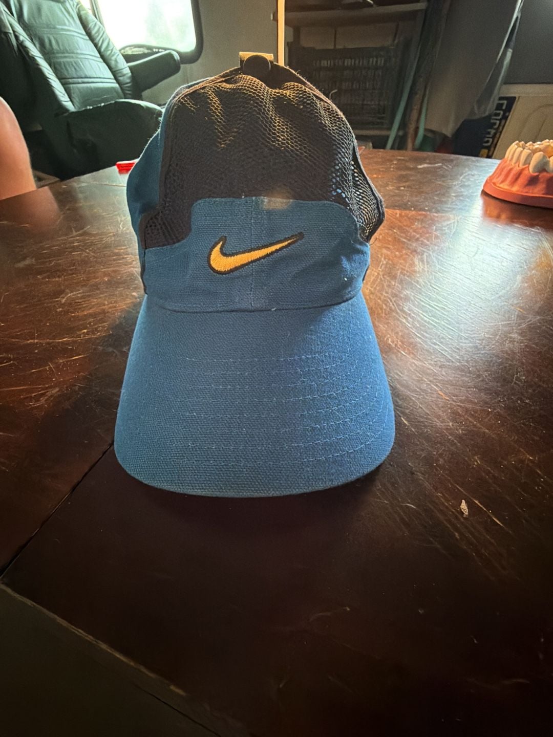 Nike Tailwind Mesh Adjustable Hat Blue Yellow Strapback 2