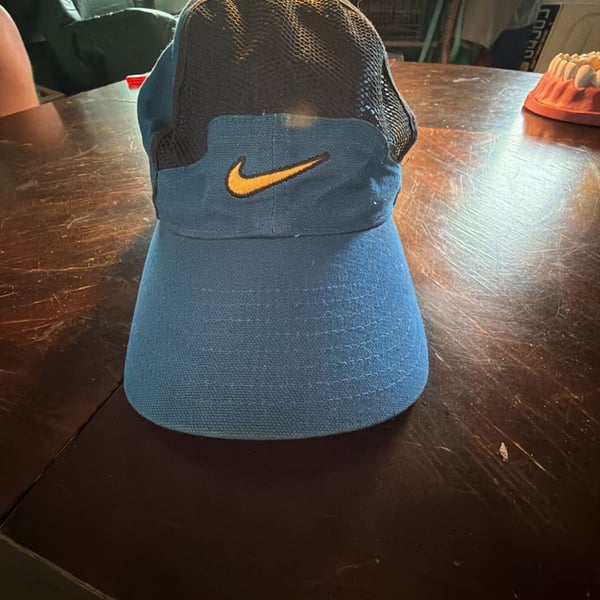 Nike Tailwind Mesh Adjustable Hat Blue Yellow Strapback