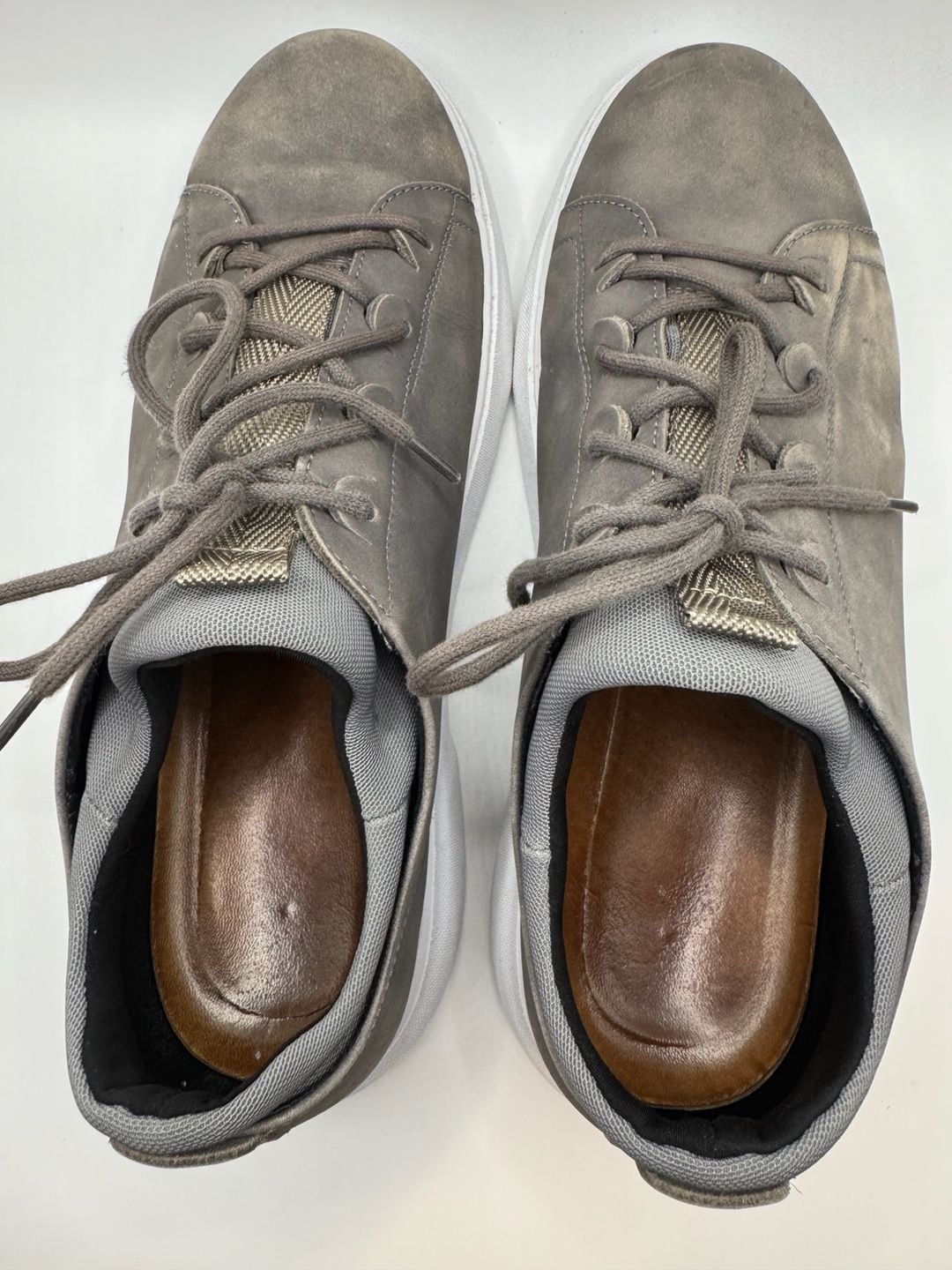Samuel Hubbard Flight Sneakers Gray Leather 10.5 7