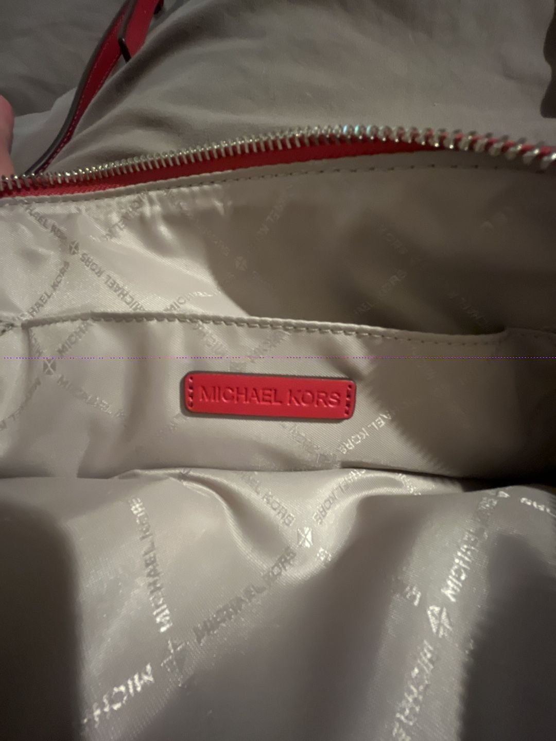 Michael Kors Jet Set Medium Dome Crossbody Bag Pink Logo 6