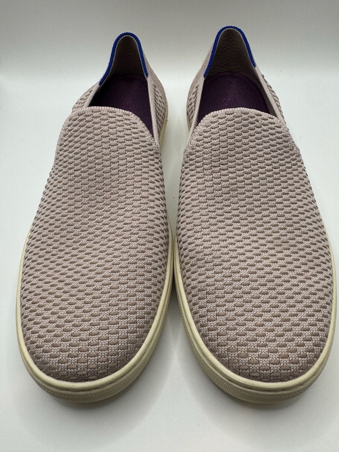 Rothy's Honeycomb Slip On Sneaker Lavender Textile Comfort Shoes 9.5 2