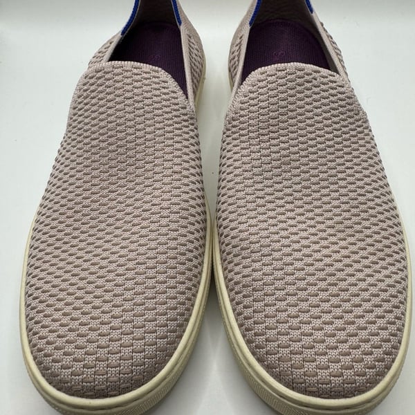Rothy's Honeycomb Slip On Sneaker Lavender Textile Comfort Shoes 9.5