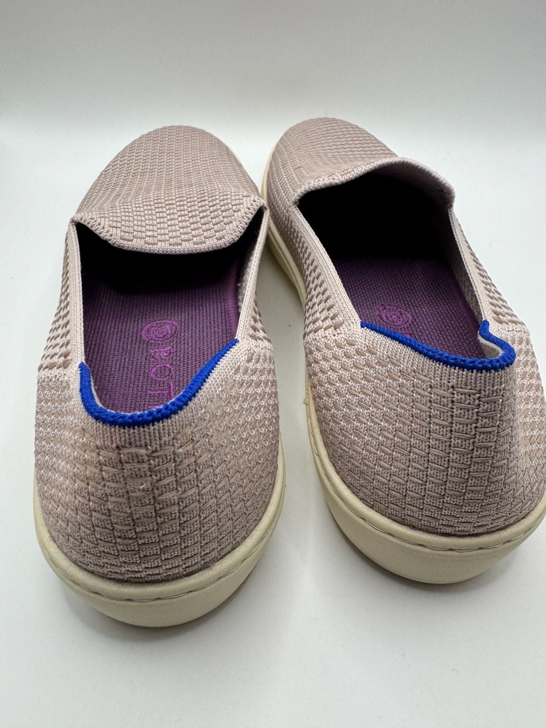 Rothy's Honeycomb Slip On Sneaker Lavender Textile Comfort Shoes 9.5 6