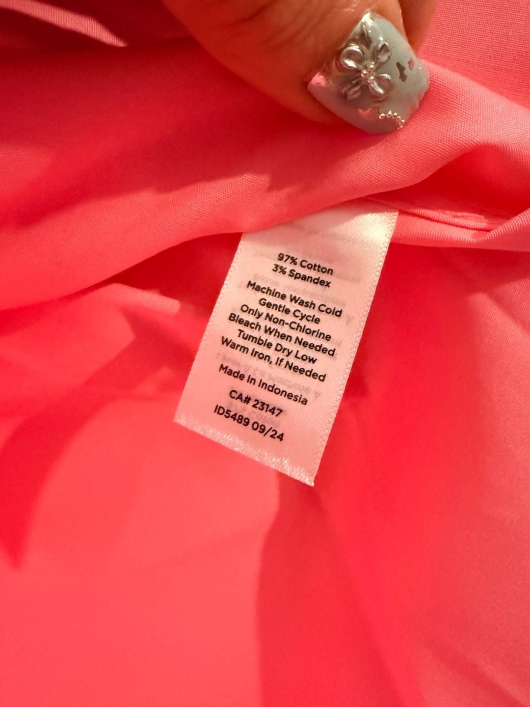 Talbots Non-Iron Popover Shirt Size XS Pink Cotton Long Sleeve Blouse NWT 7