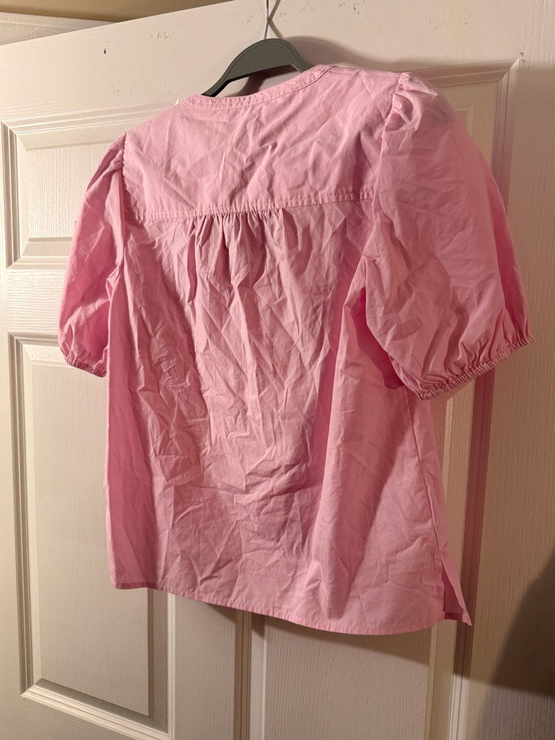 Tommy Bahama Oceana Puff S/S Top Size XS Pink Blouse 4