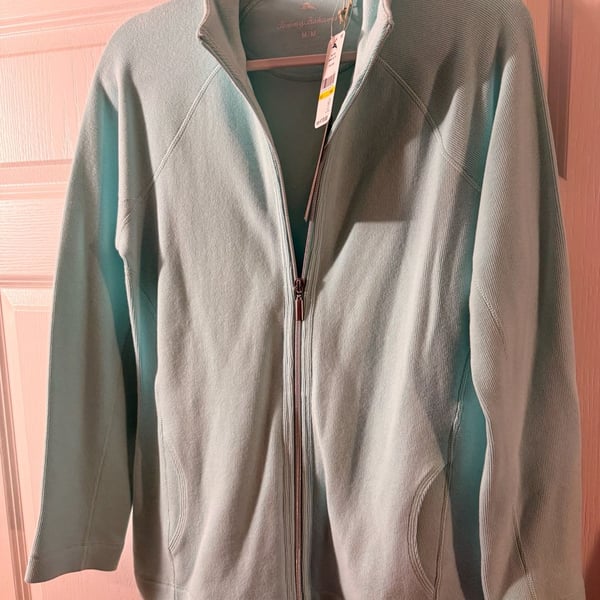 Tommy Bahama Aruba Full Zip Size M Plume Jacket Sweatshirt