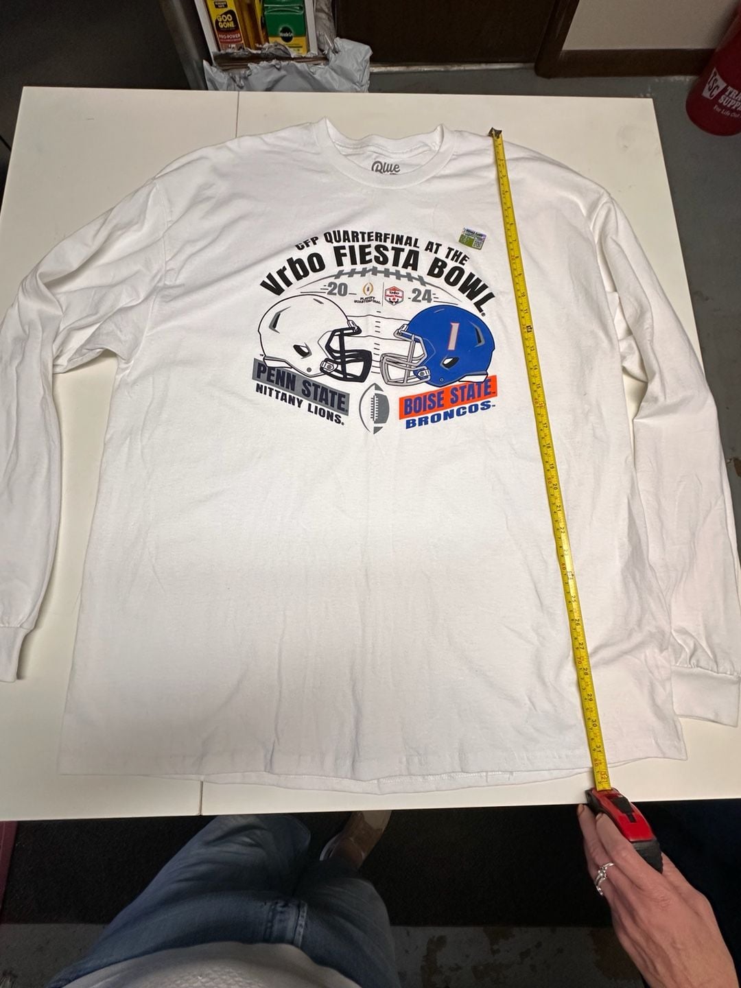 Blue 84 Fiesta Bowl Long Sleeve T-Shirt Size XXL White Penn State Boise State 5