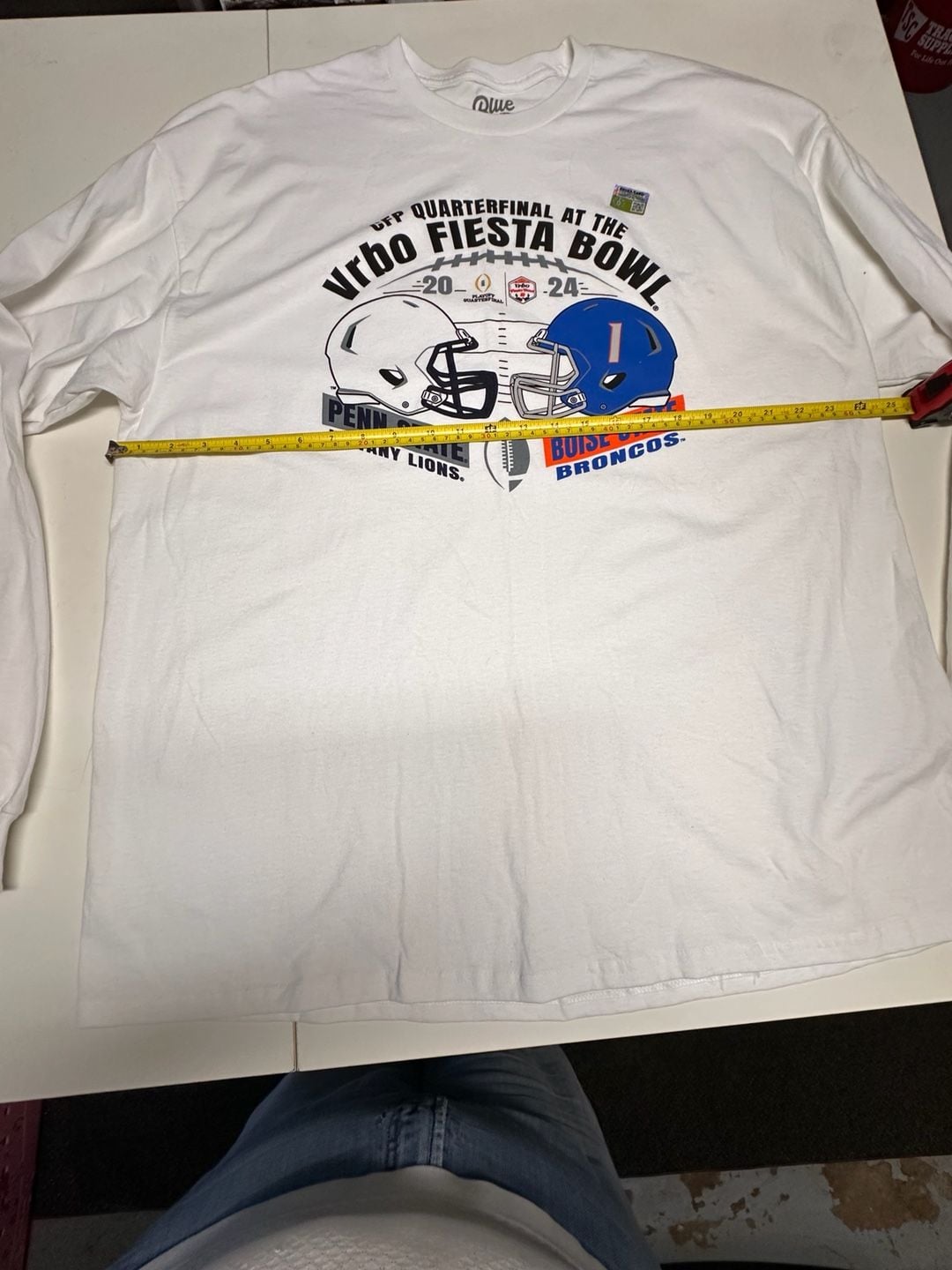 Blue 84 Fiesta Bowl Long Sleeve T-Shirt Size XXL White Penn State Boise State 6