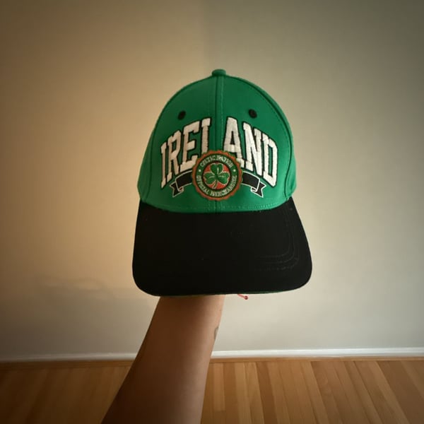 Traditional Craftwear Ireland Baseball Cap Size 59cm Green Black