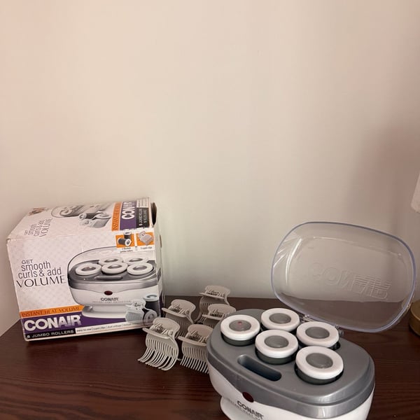 Conair Instant Heat Volume Rollers Hairsetter 5 Jumbo Rollers