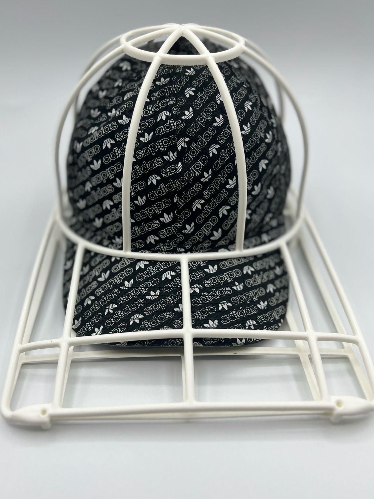 Adidas Monogram Trefoil Strapback Cap Black White 7