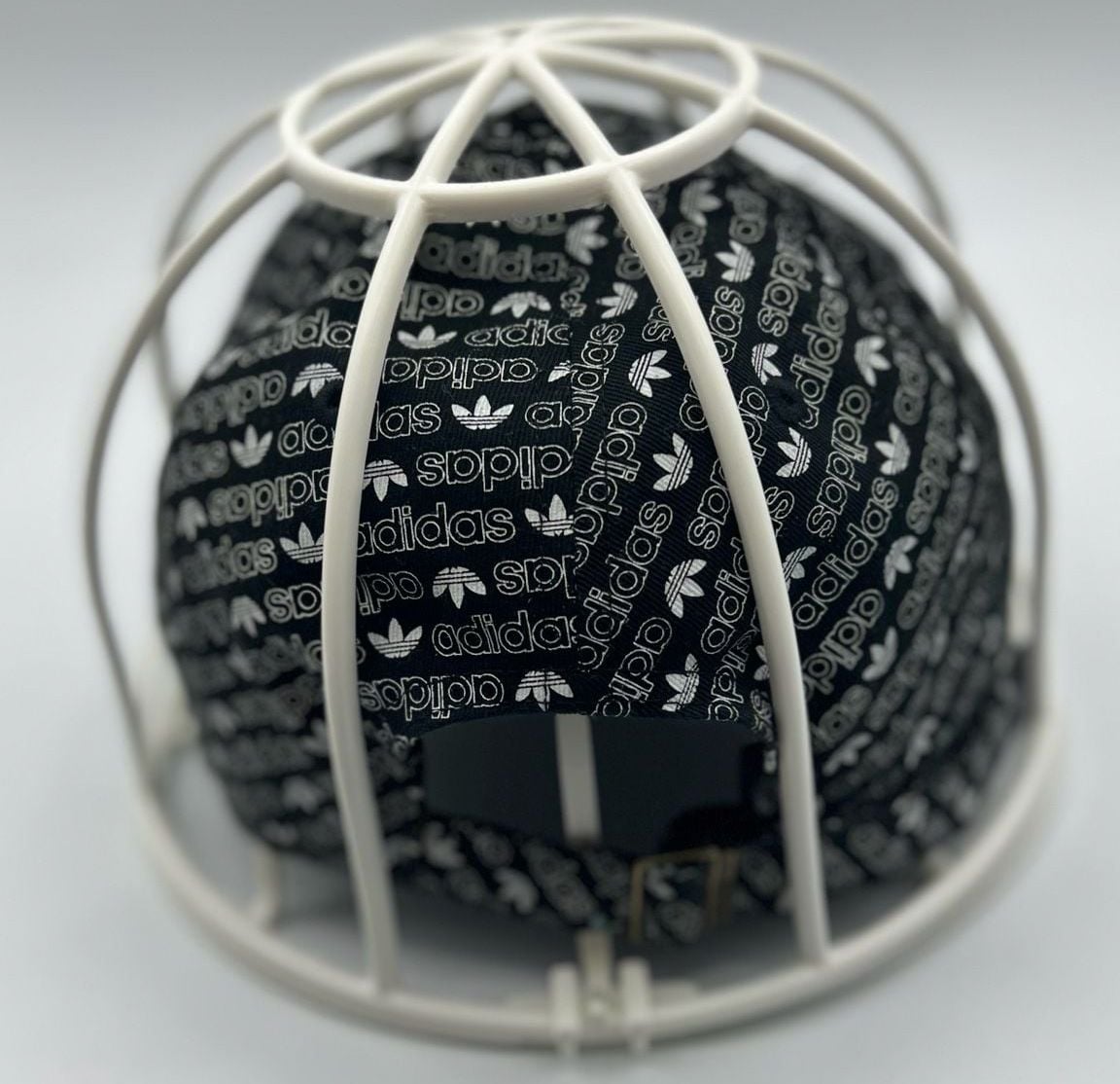 Adidas Monogram Trefoil Strapback Cap Black White 8