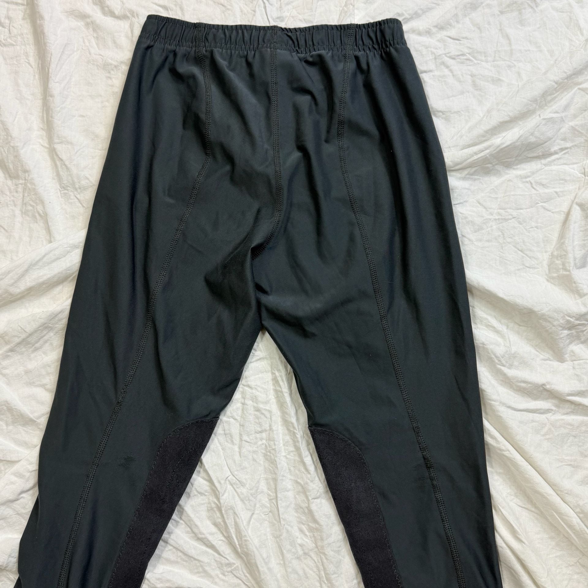 Irideon Riding Tights Black Knee Patch Breeches 8