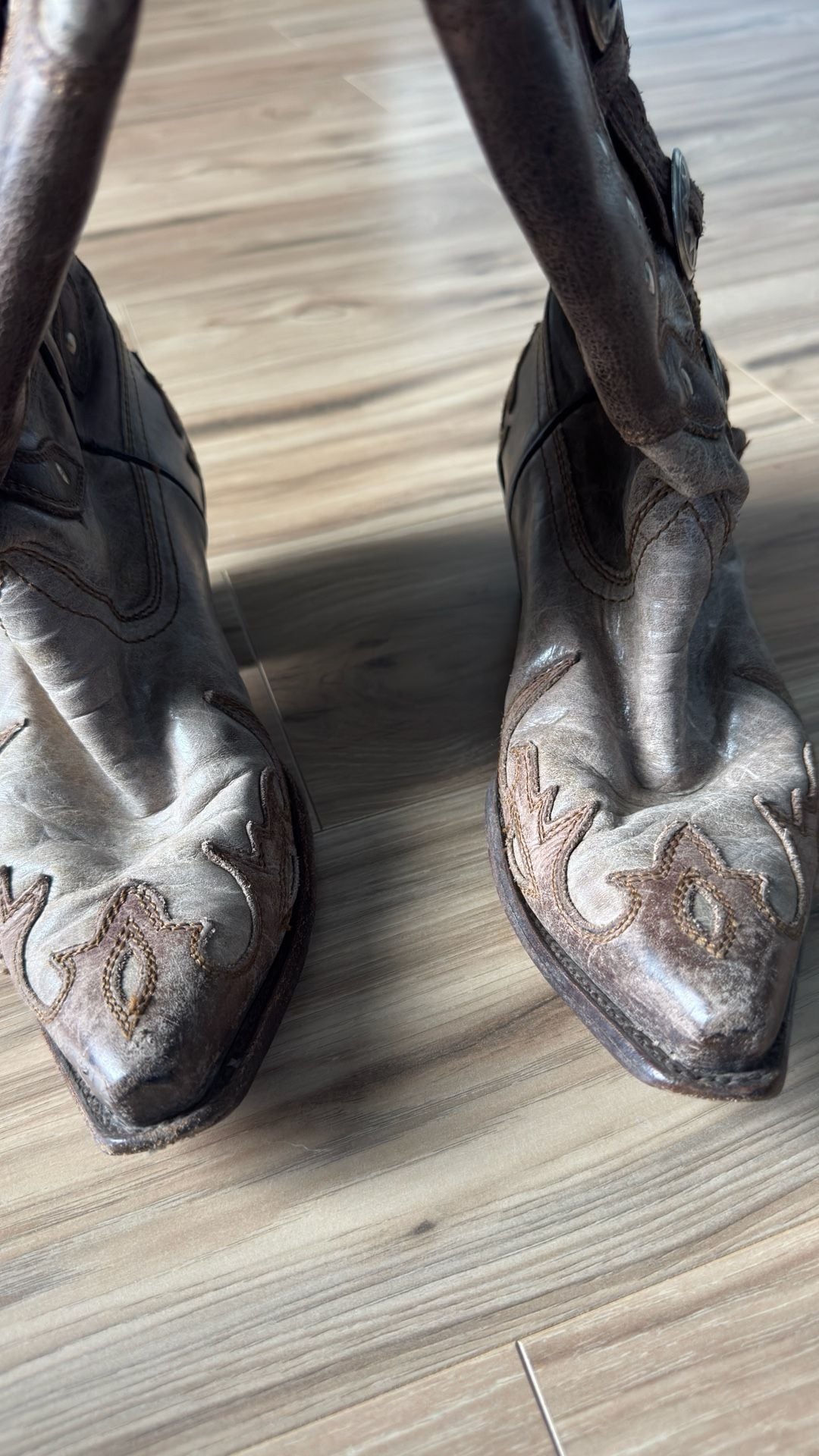 Corral Western Boots Size 8 W Brown Concho 3