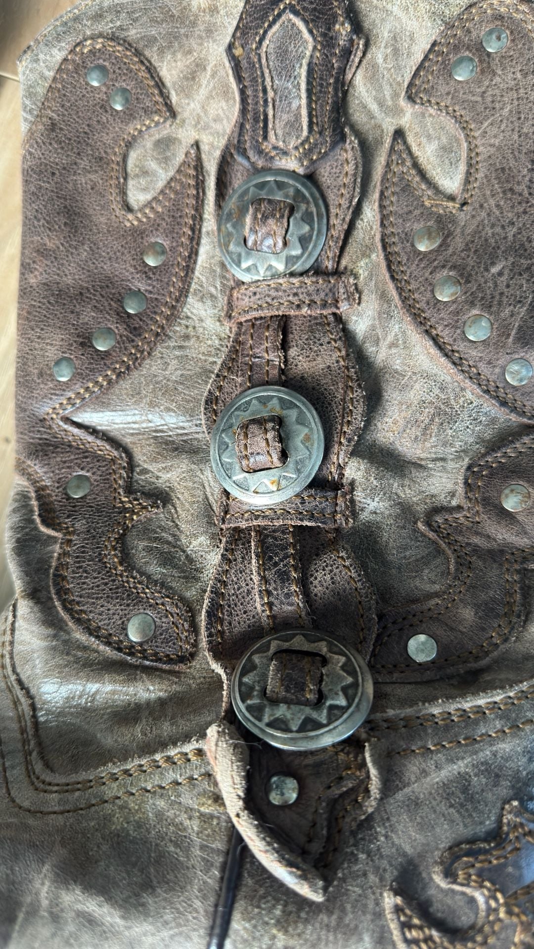 Corral Western Boots Size 8 W Brown Concho 6