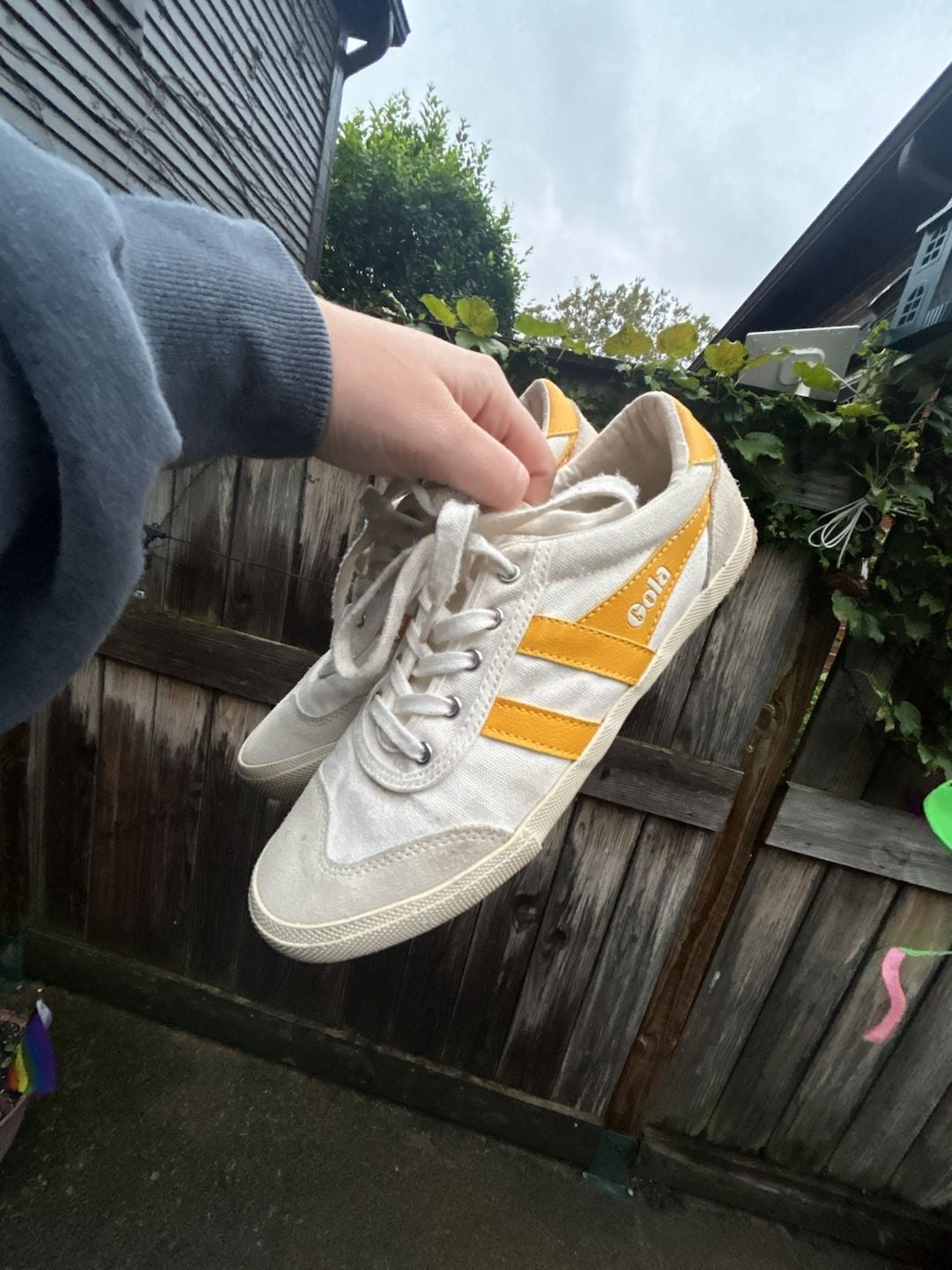 Gola CLA548 Womens Size 9 White Yellow Sneakers 2