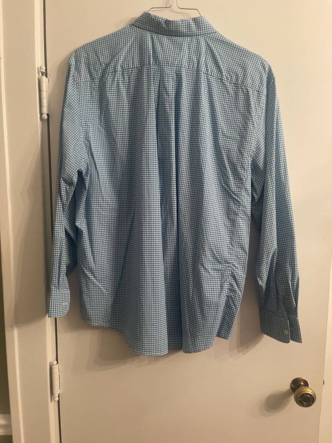 Vineyard Vines Classic Fit Murray Shirt Size XXL Blue Gingham Plaid 6
