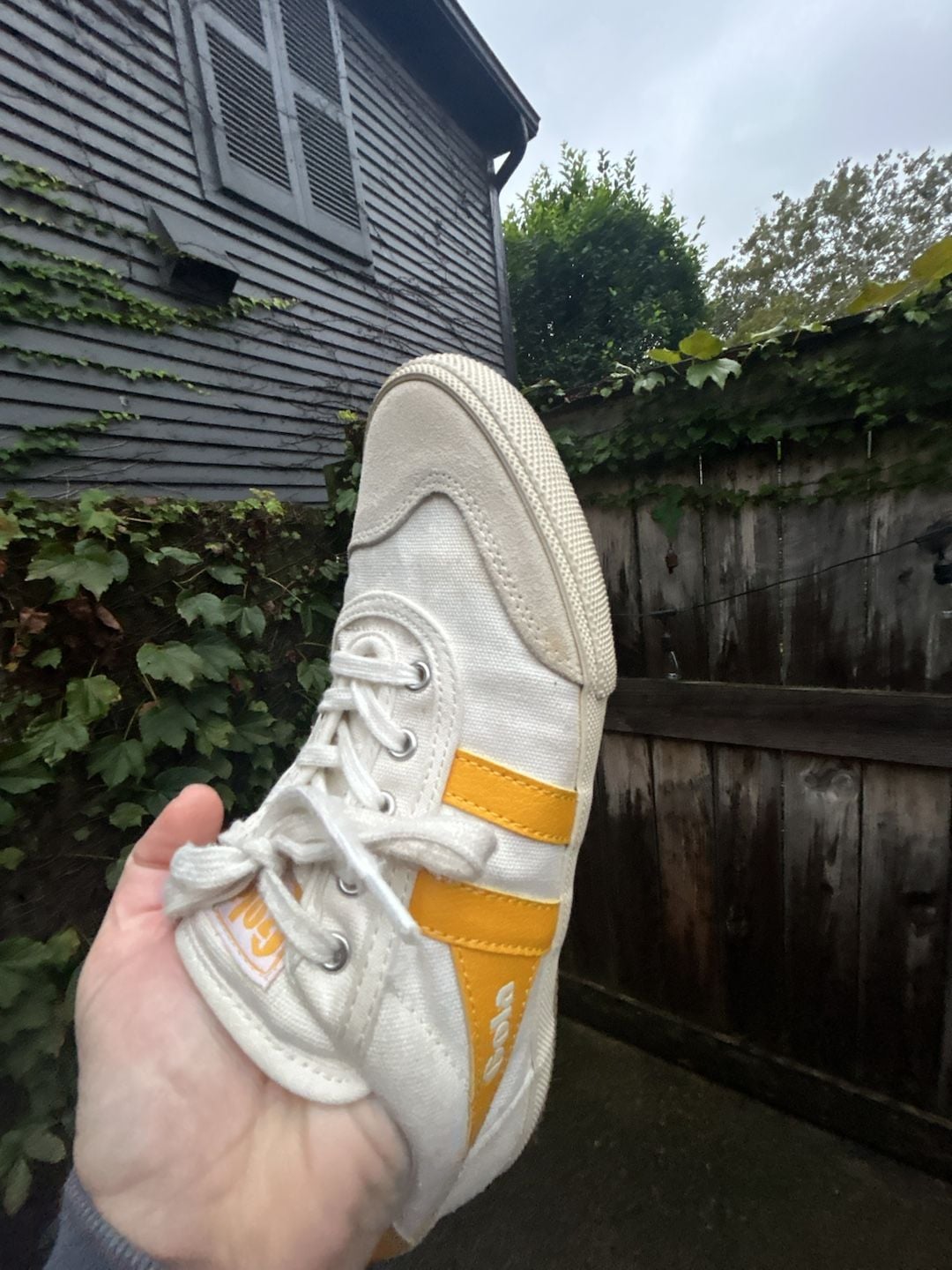 Gola CLA548 Womens Size 9 White Yellow Sneakers 9