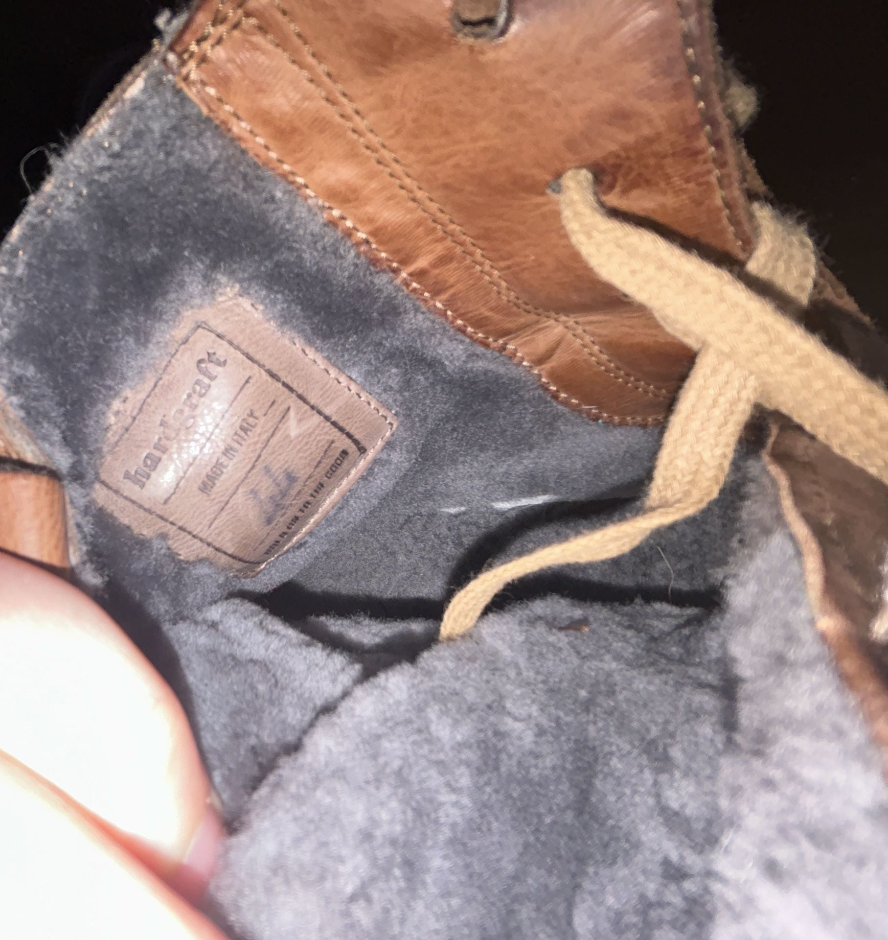 Harkcraft Leather Duck Boots Shearling Lined Mens Size 10.5/11 7