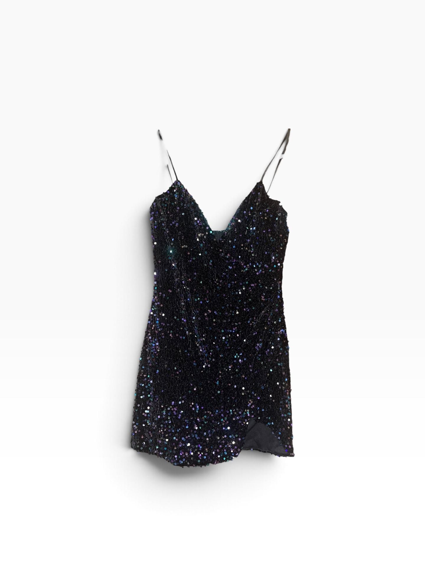 Black Sequin Mini DressHomecoming Formal Cocktail Party Y2K L 3