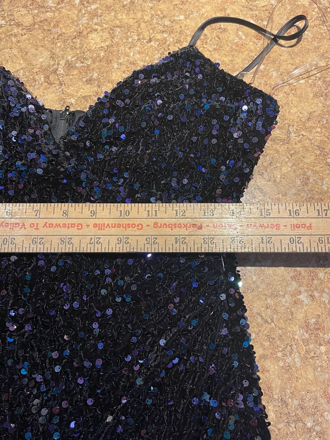 Black Sequin Mini DressHomecoming Formal Cocktail Party Y2K L 11