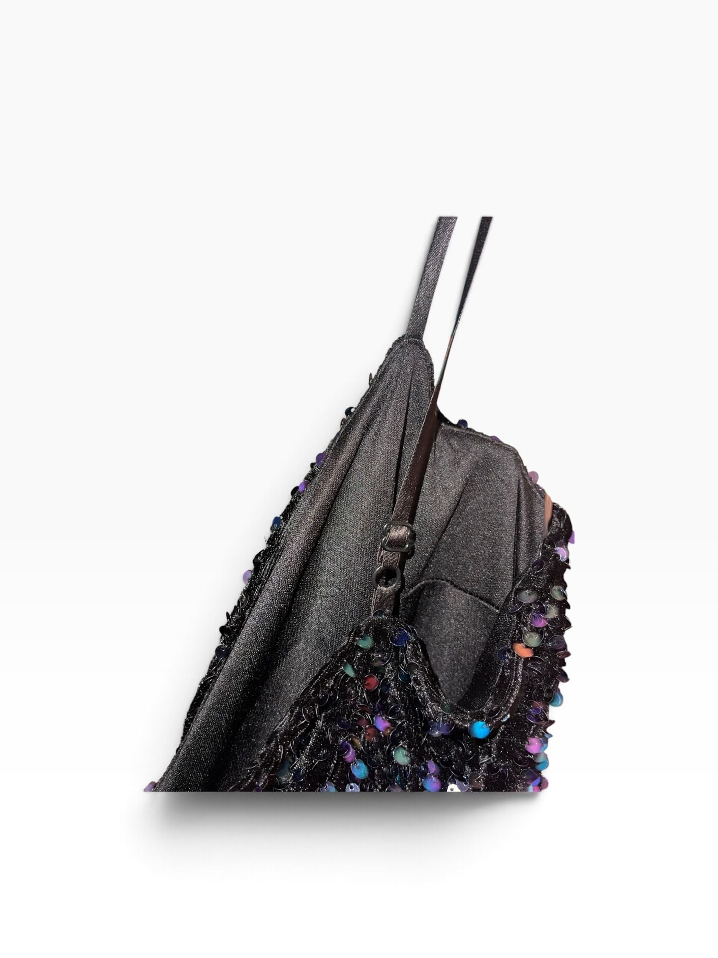 Black Sequin Mini DressHomecoming Formal Cocktail Party Y2K L 15