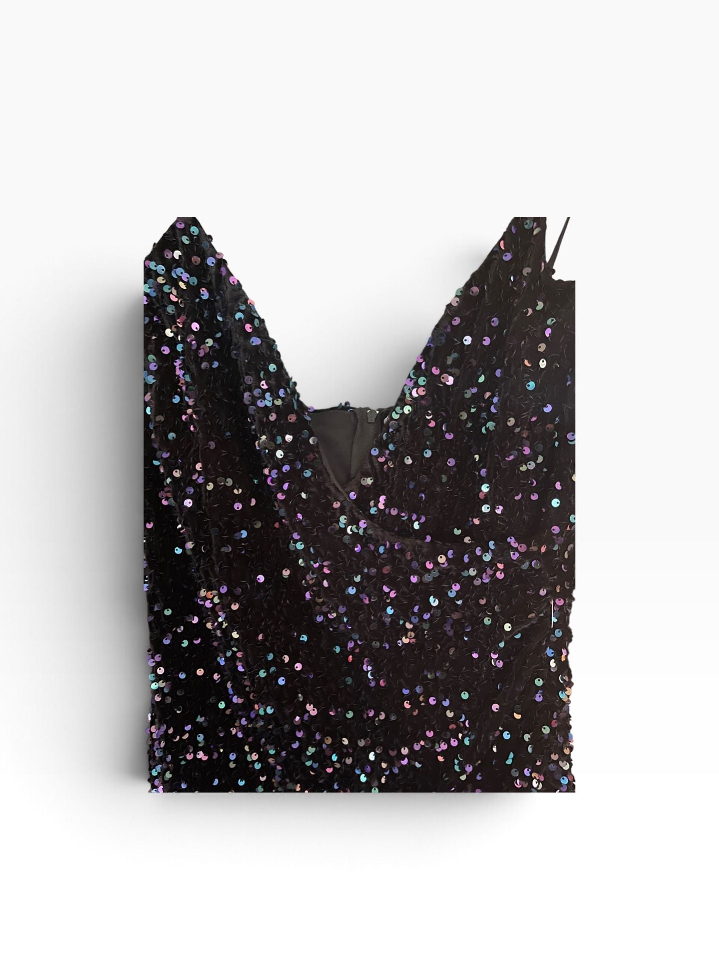 Black Sequin Mini DressHomecoming Formal Cocktail Party Y2K L 16