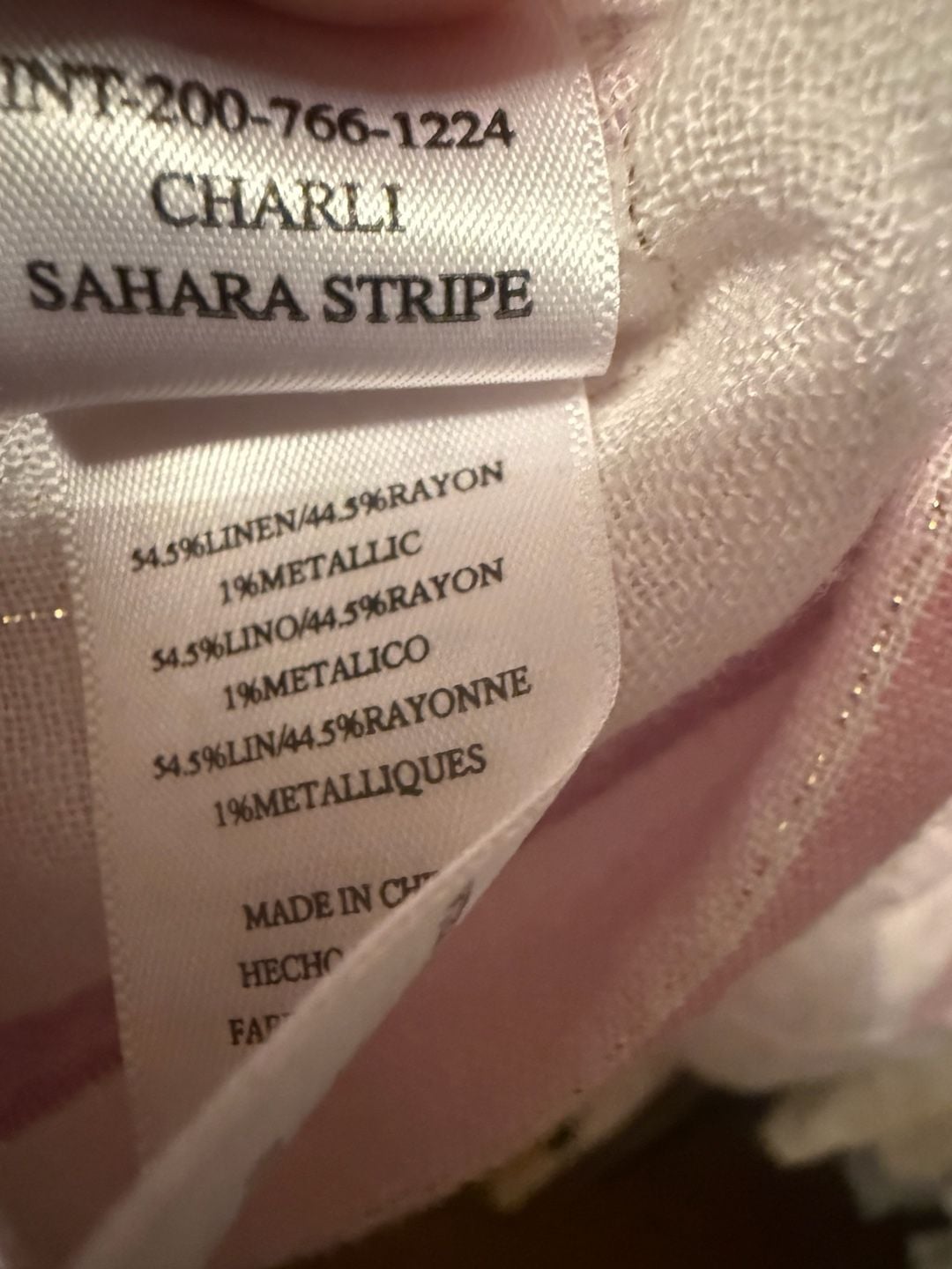 RAILS Charli, sahara stripe, button-up shirt, size Small linen pink women’s 5