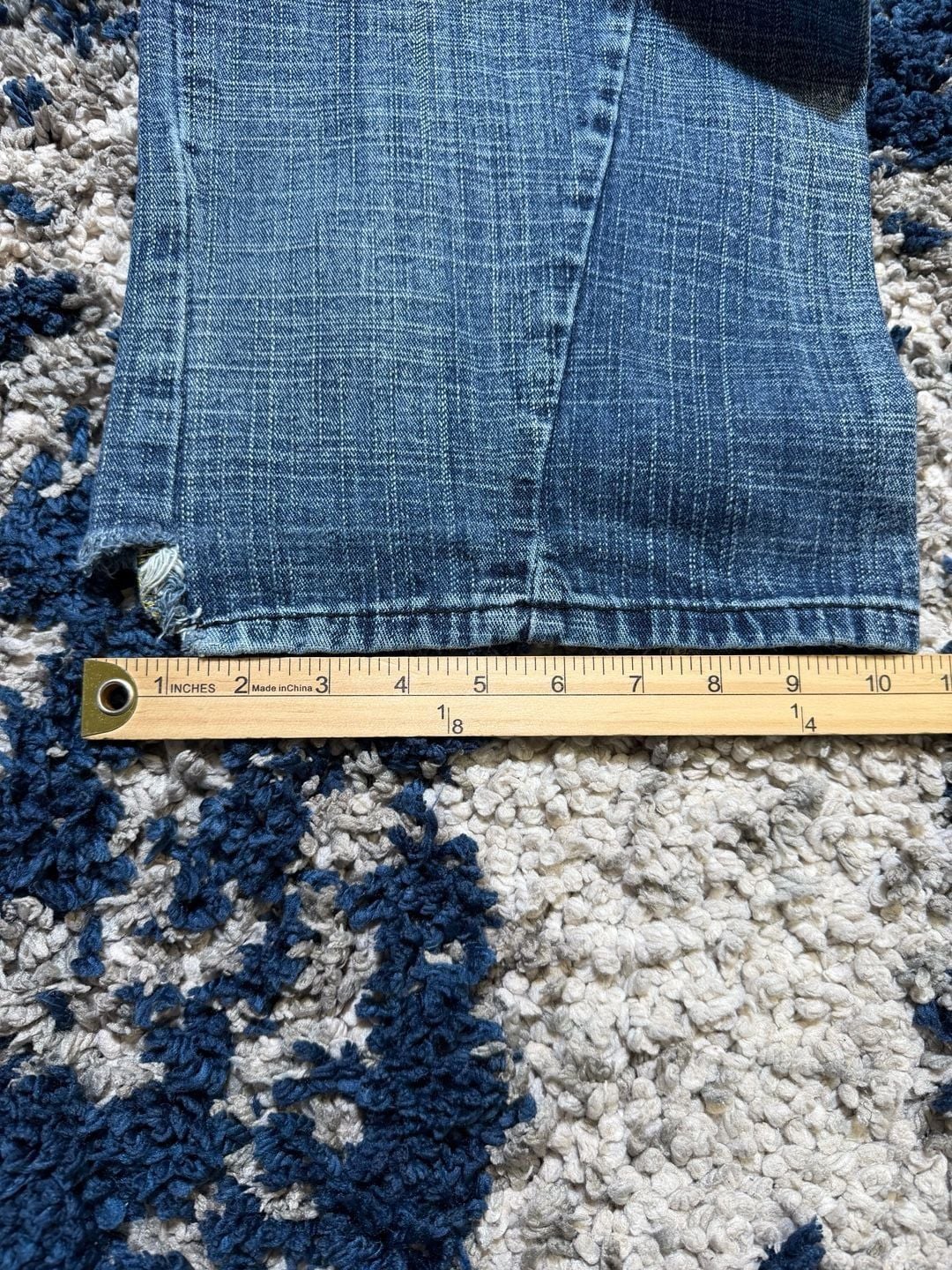 Akademiks Jeans Size 40 Blue Denim Y2K Patches Baggy 6