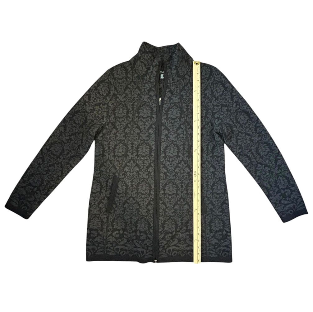 Cynthia Rowley Jacquard Zip Up Sweater Jacket Size XL 6