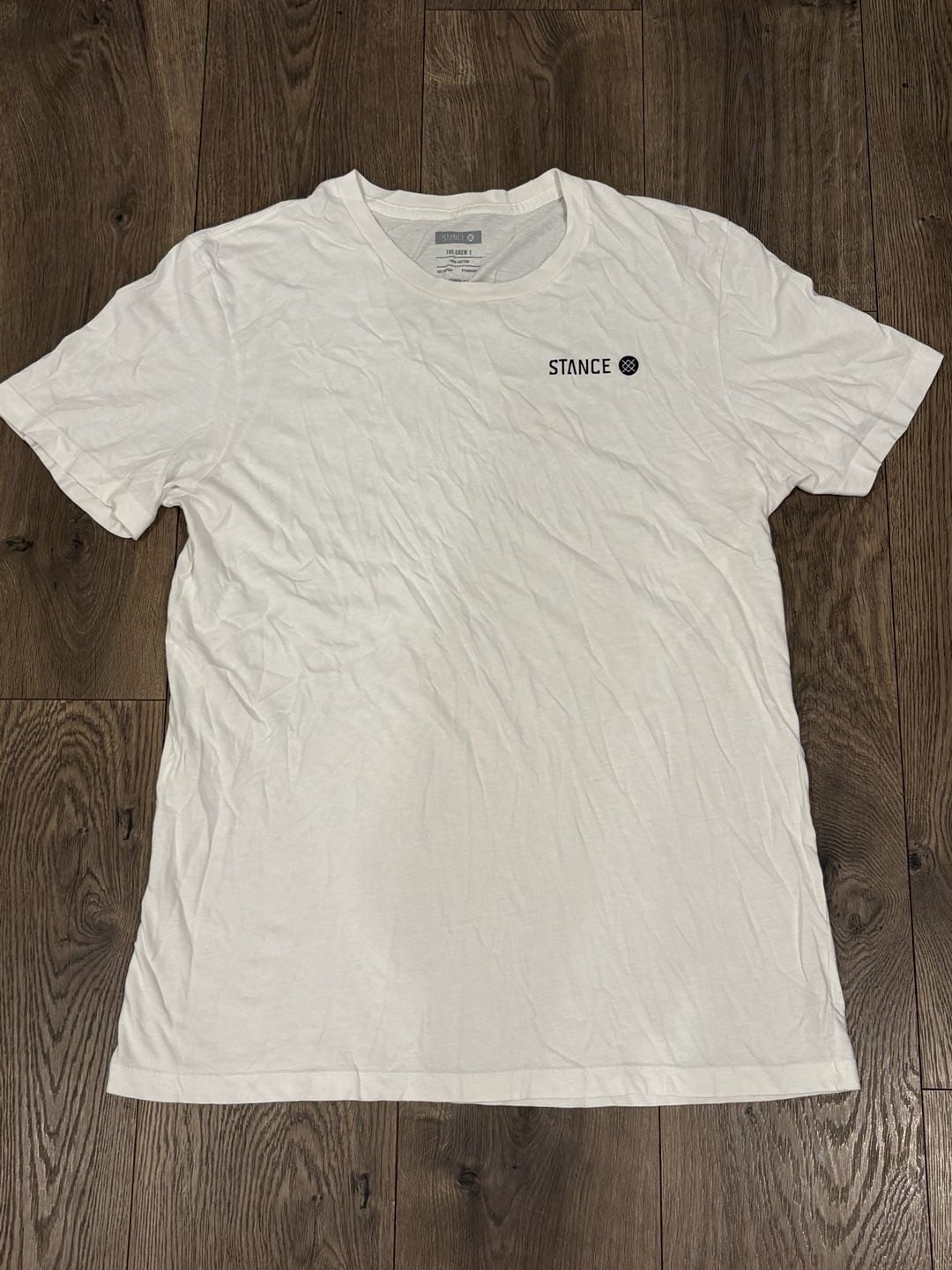 Stance The Crew T Size M White Cotton T-Shirt 2