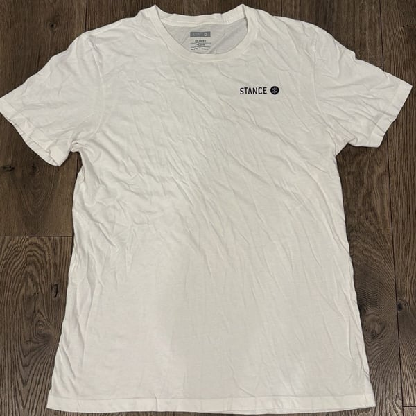 Stance The Crew T Size M White Cotton T-Shirt