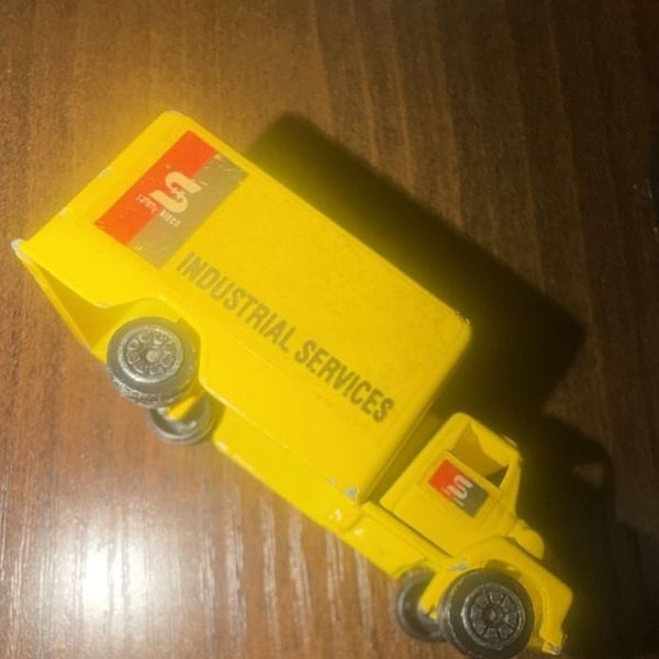 Buddy L- Yellow Safety Kleen- Metal Truck, Collectible Toy
