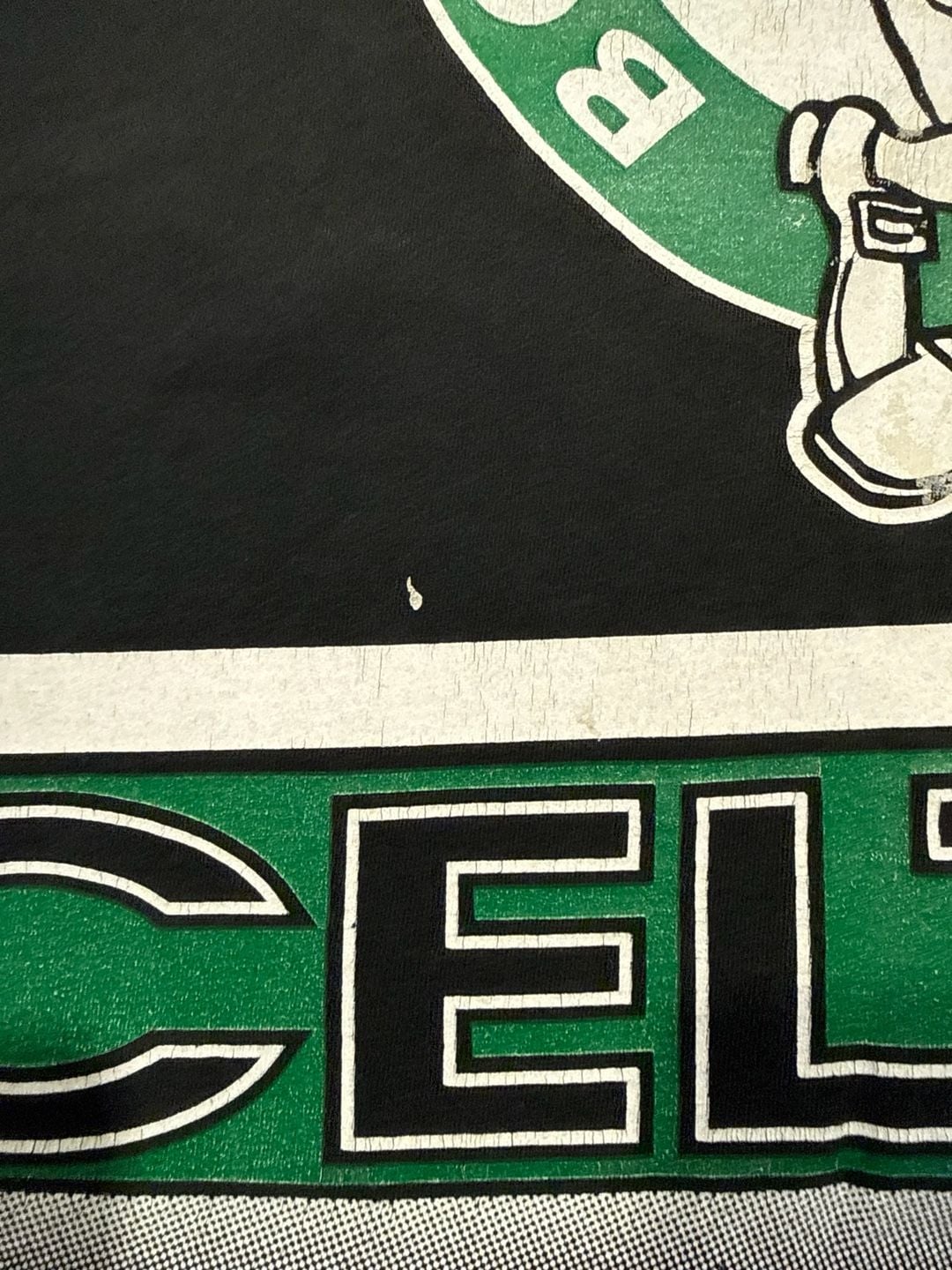  Salem Sportswear Boston Celtics T-Shirt Size XL Black Vintage NBA 8