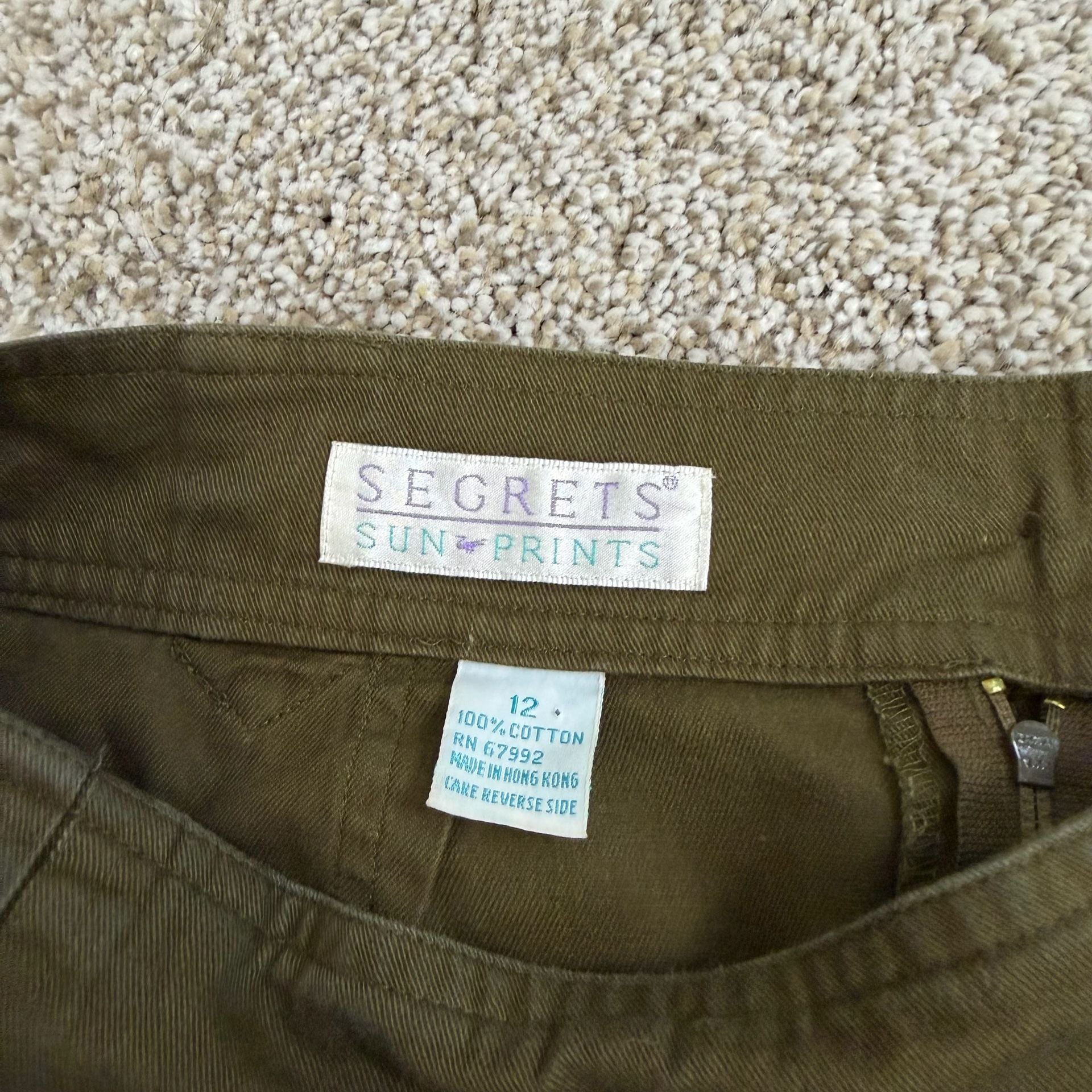 Vintage Olive Green Skirt 7