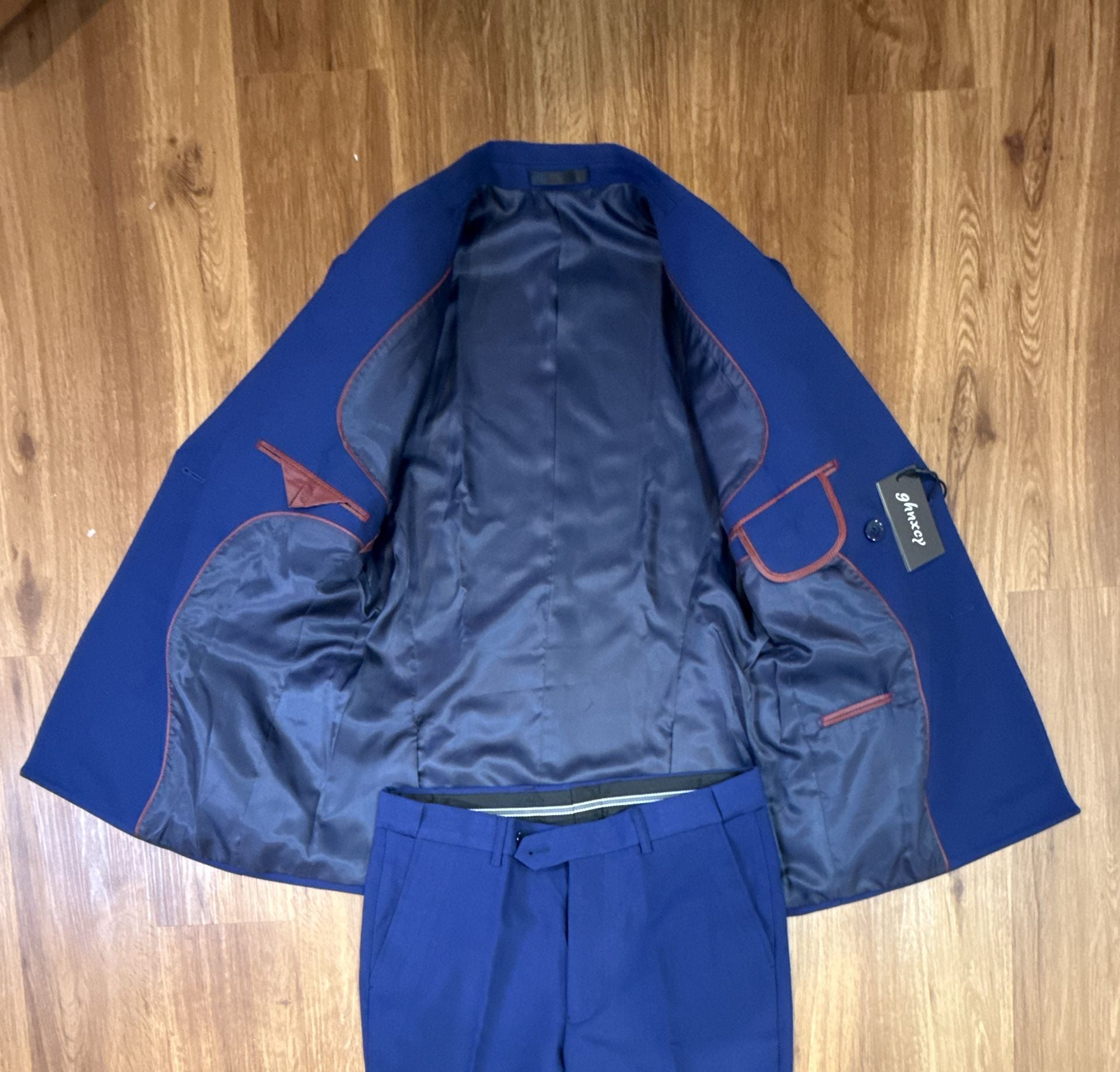 Ghnxey Double Breasted Suit Blue 3