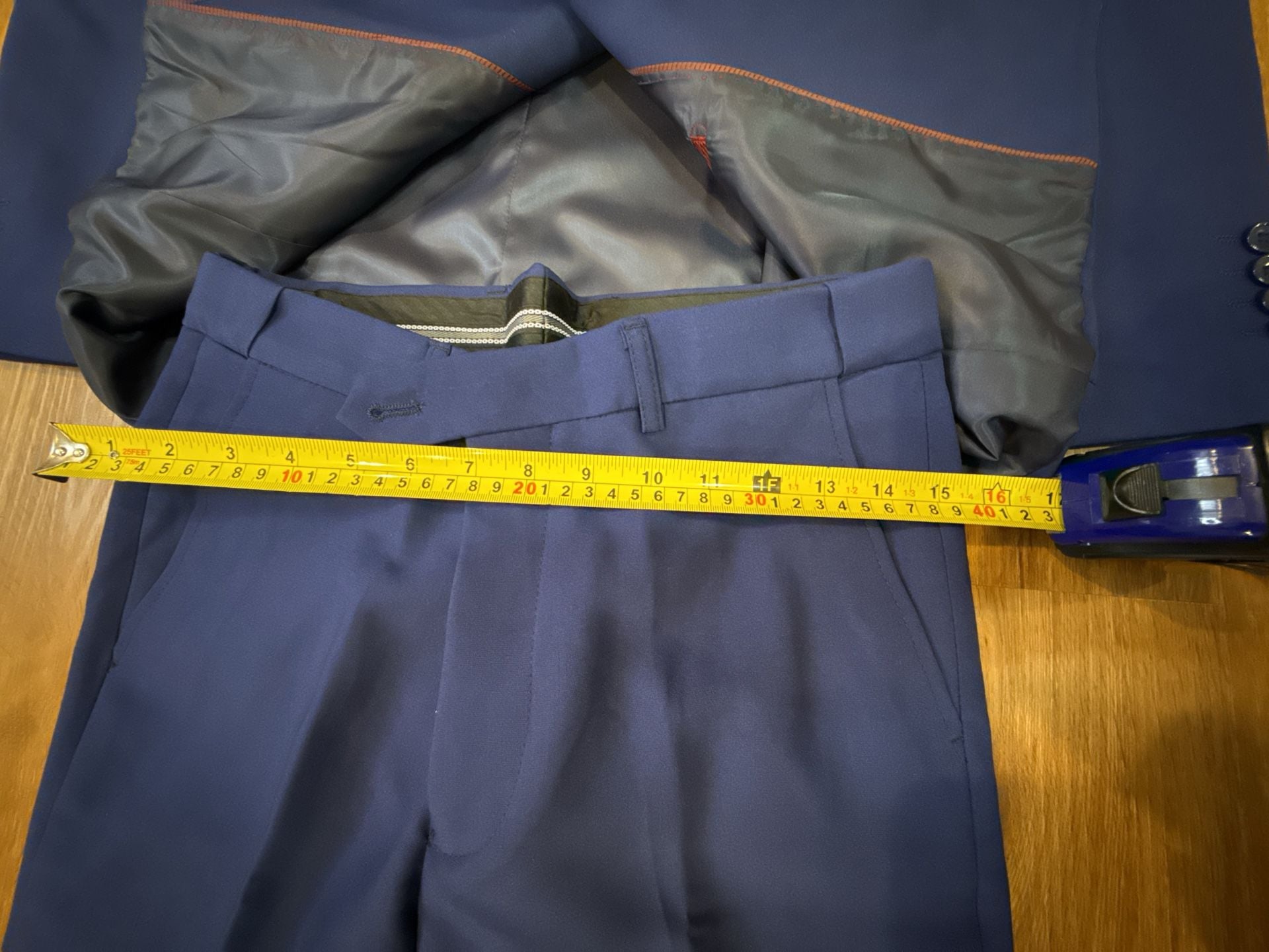 Ghnxey Double Breasted Suit Blue 8