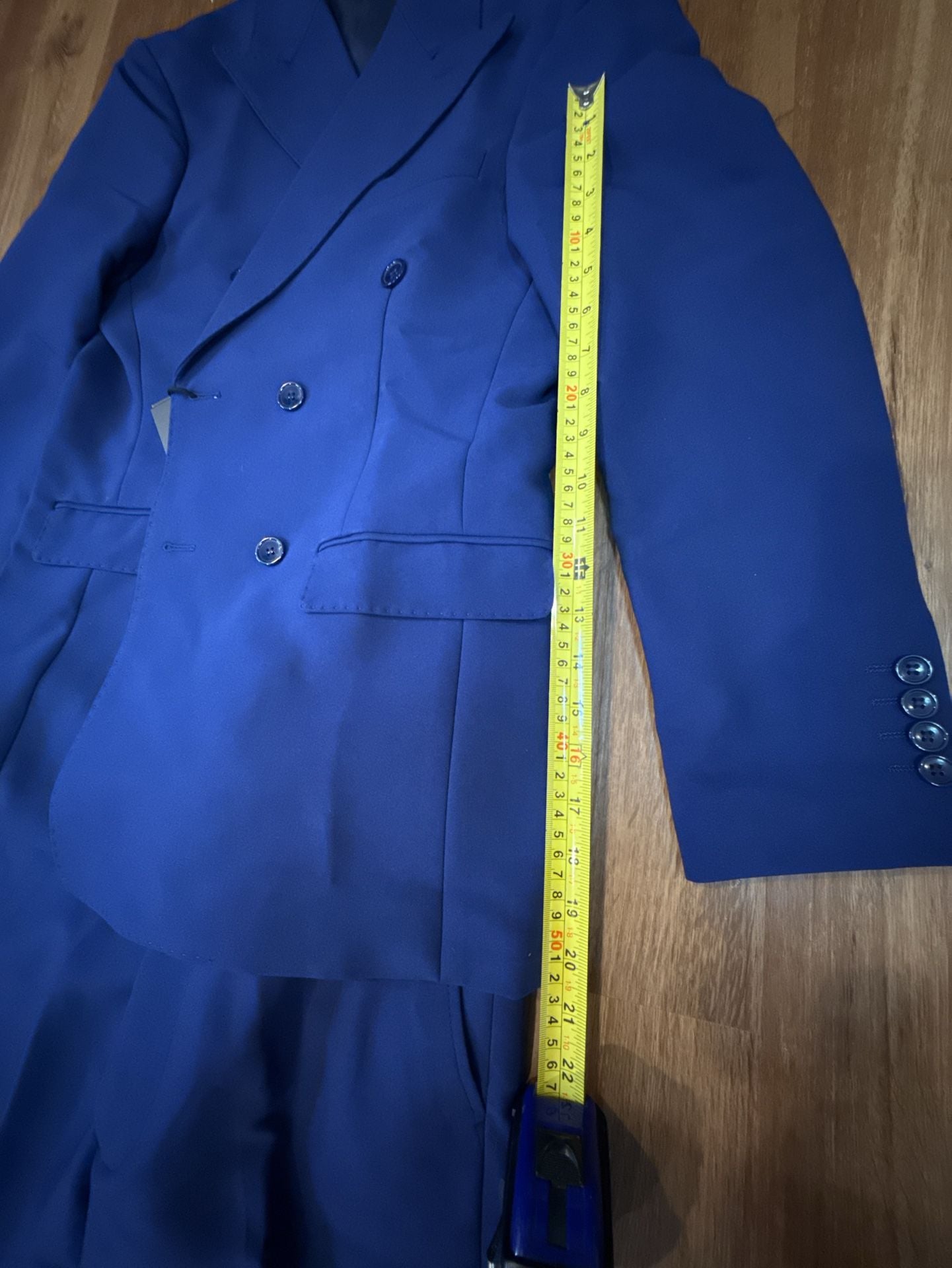 Ghnxey Double Breasted Suit Blue 9