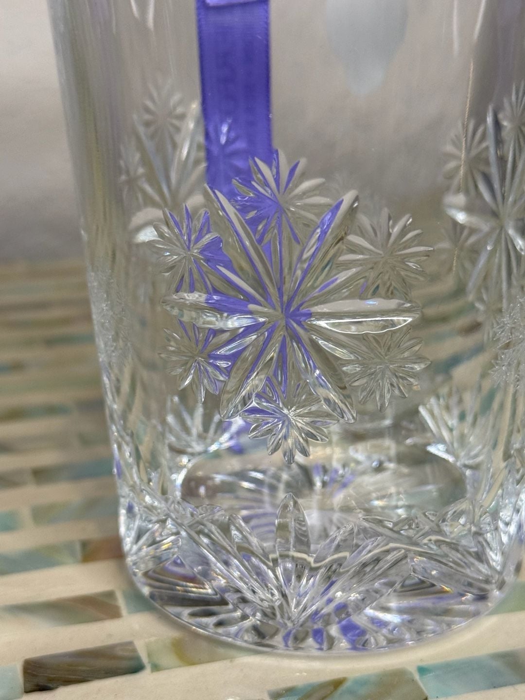 Waterford Crystal Snowflake Wishes Serenity DOF Double Old Fashioned Glass 4