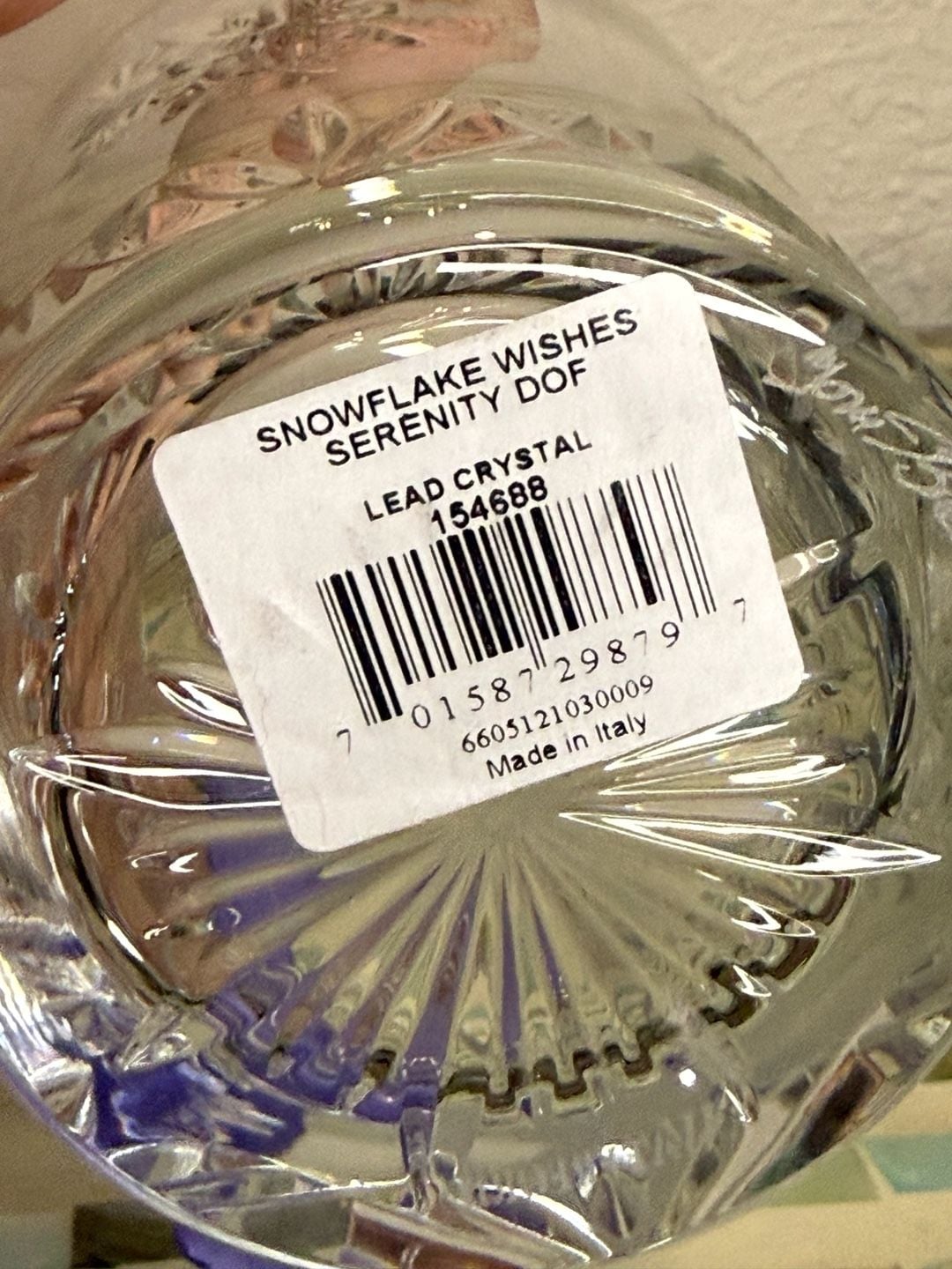 Waterford Crystal Snowflake Wishes Serenity DOF Double Old Fashioned Glass 5