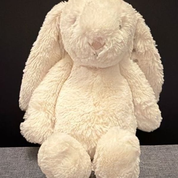 Jellycat Bashful Cream Bunny Plush Personalized Luna NWT