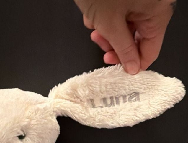 Jellycat Bashful Cream Bunny Plush Personalized Luna NWT 2