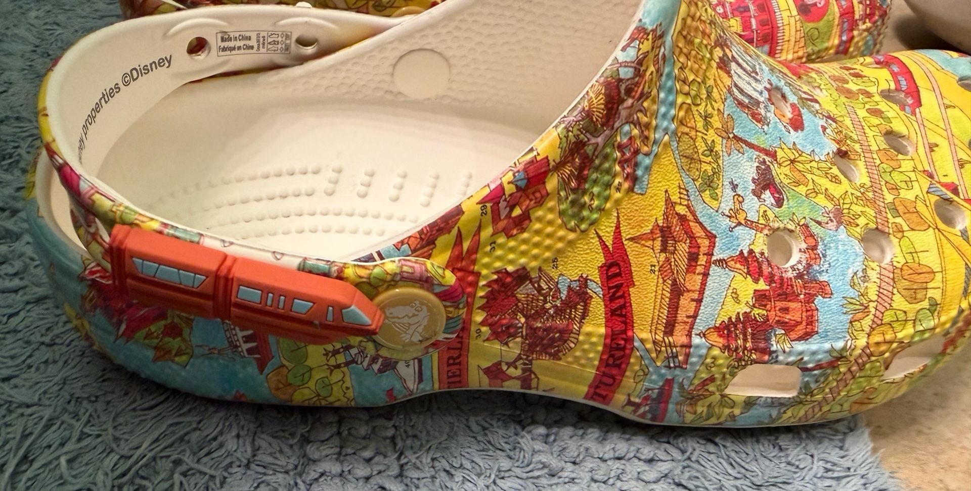 Crocs Walt Disney World Map Clogs Size M6 W8 4