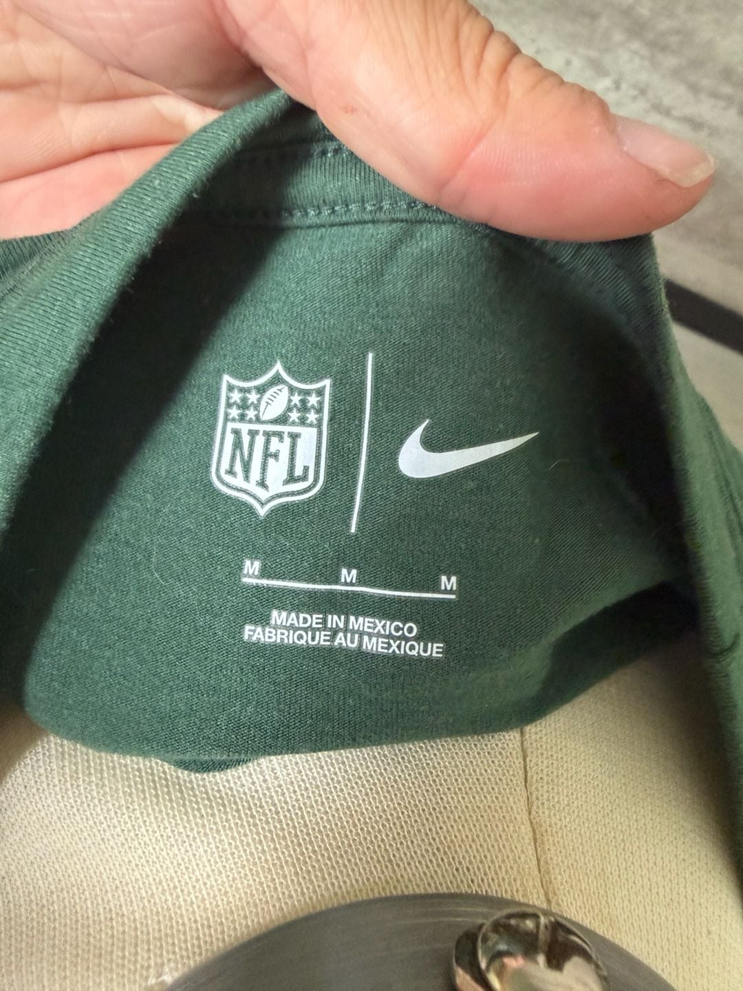 Nike Green Bay Packers T-Shirt Size M Green Gold NFL 3