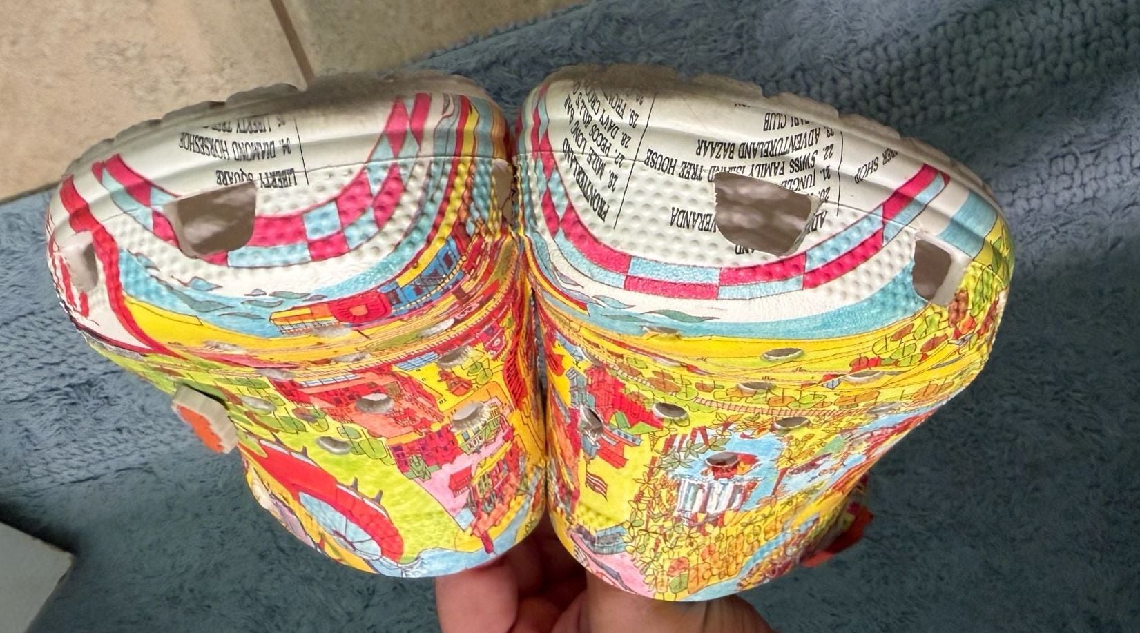 Crocs Walt Disney World Map Clogs Size M6 W8 6