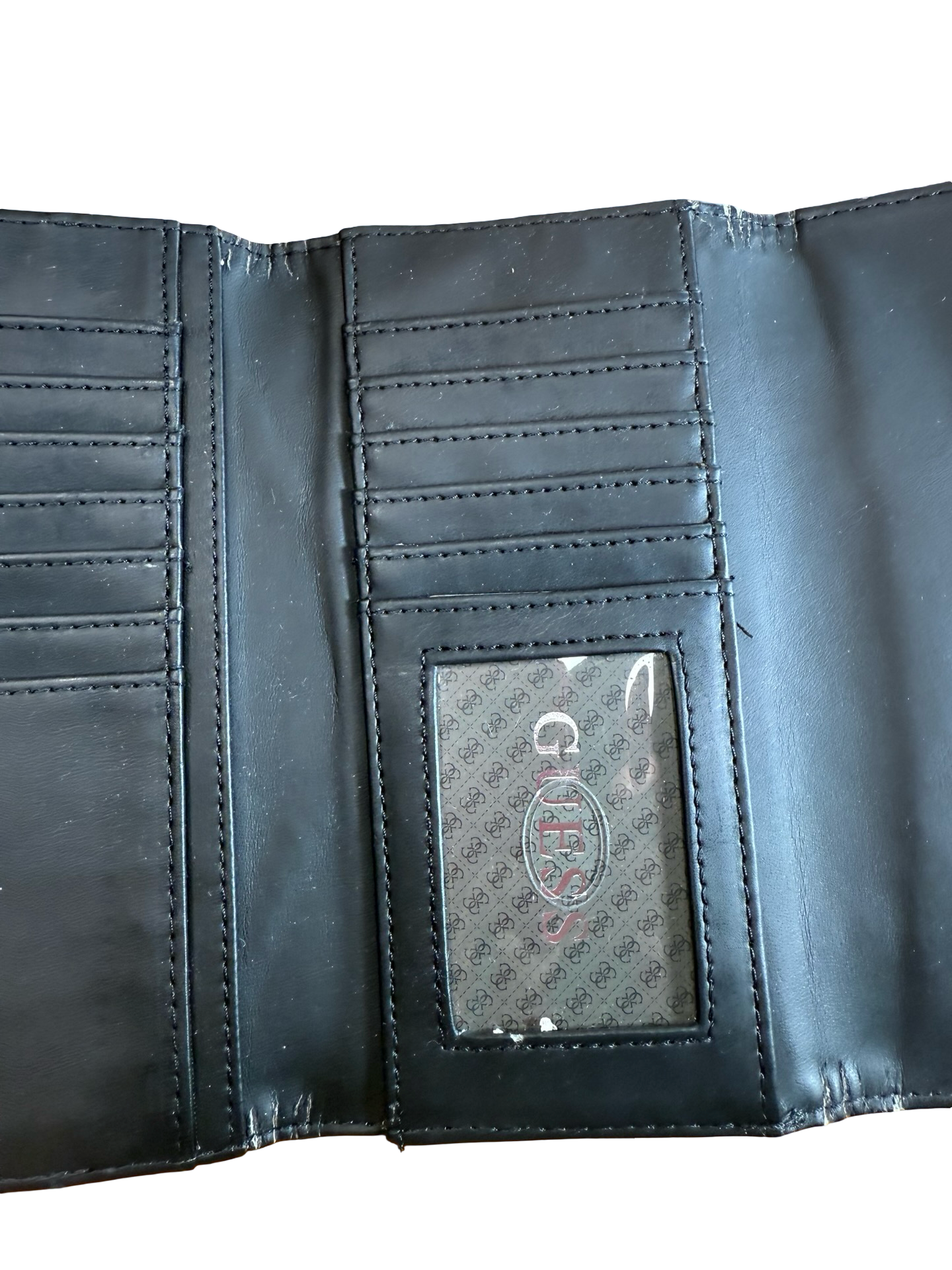 100% NEW w/Tags Guess JEANELLE SLG Medium Wallet--White 8