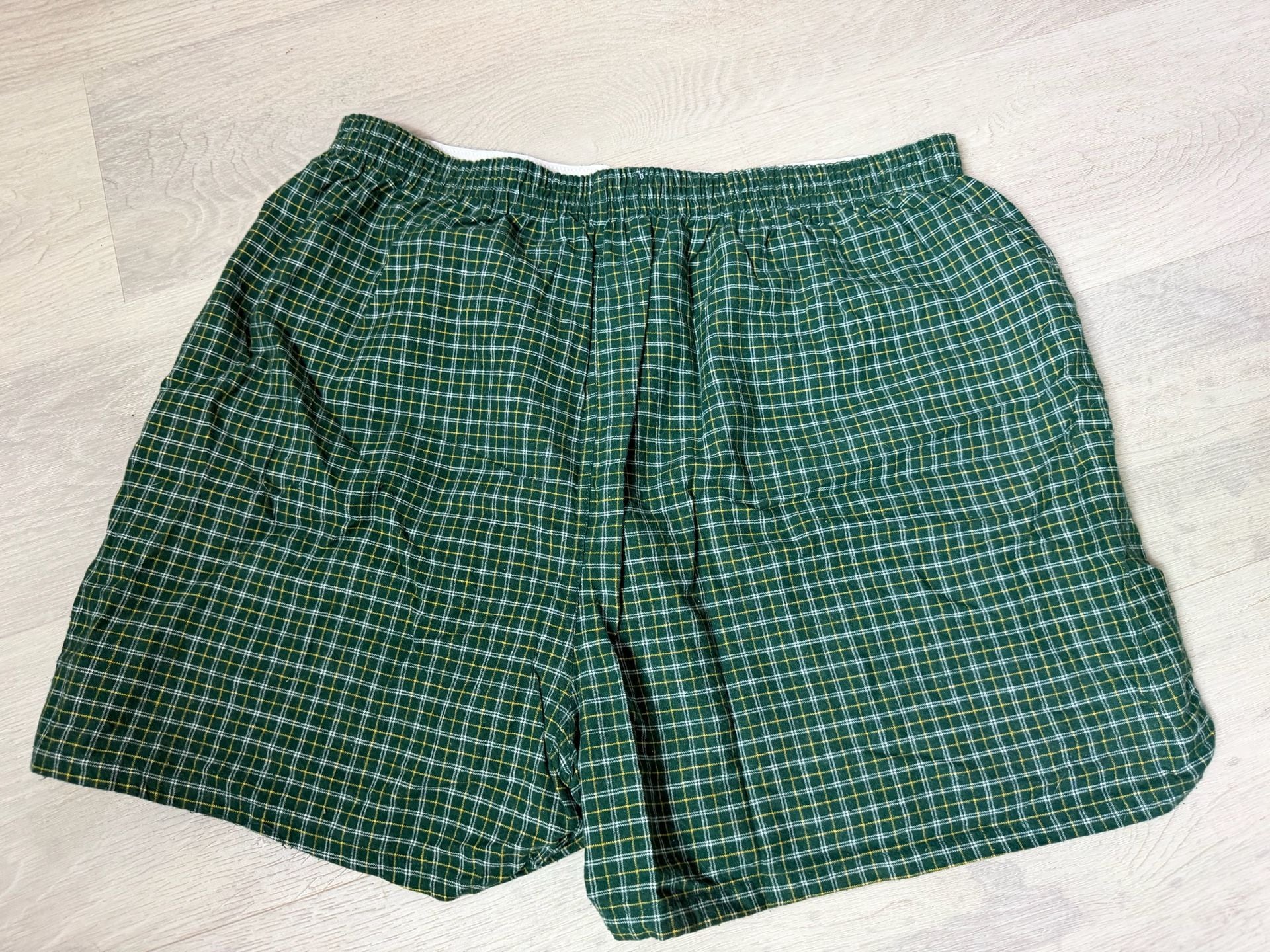 NFL Game Day Green Bay Packers Boxer Shorts Size X-Large Plaid Green 4