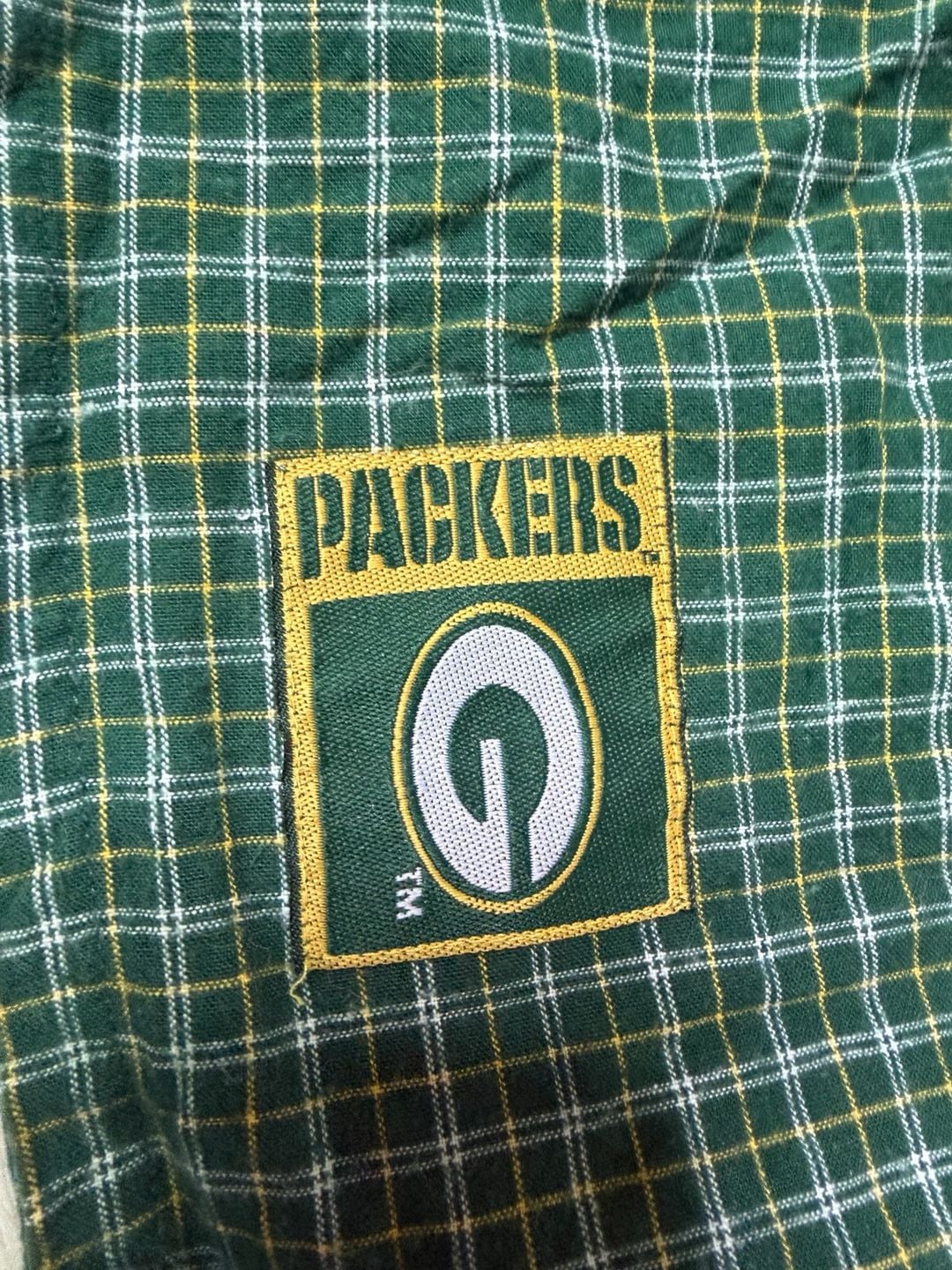 NFL Game Day Green Bay Packers Boxer Shorts Size X-Large Plaid Green 5