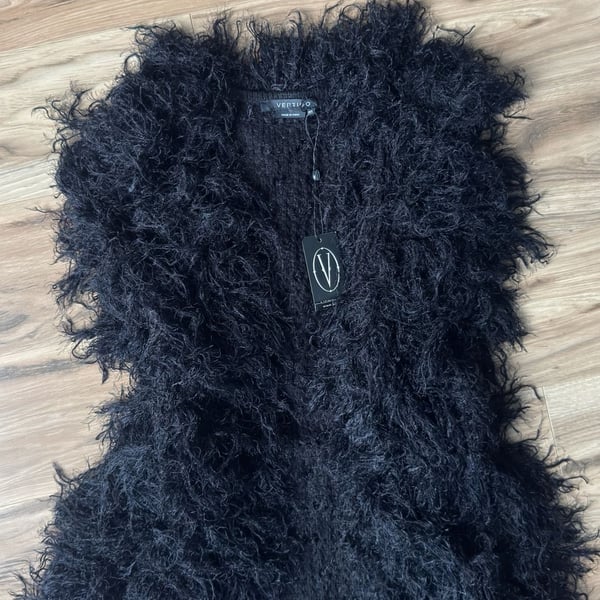 Y2k Vertigo Shaggy Vest XS/S