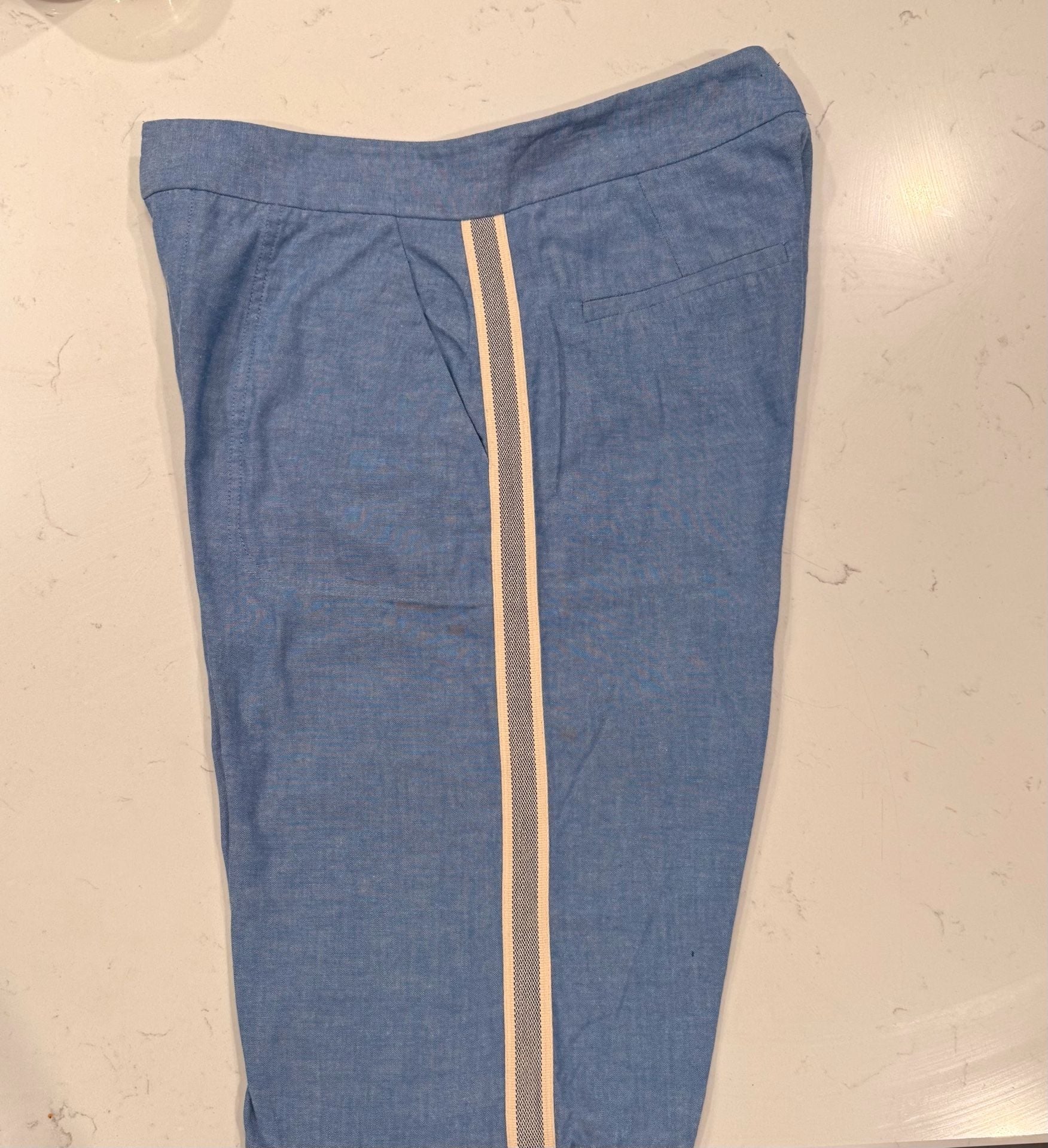 La Ligne Trousers Size 6 Blue Cotton 2